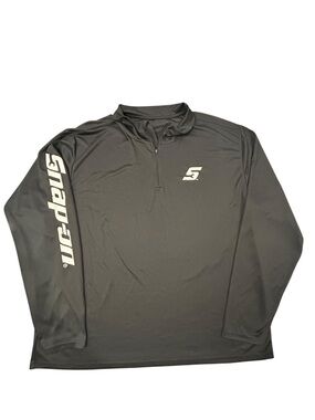 Snap-On Tools Men’s Black Long Sleeve Quarter Zip Lightweight Pullover XL